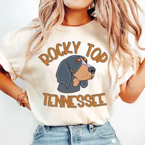 Rocky Top Tennessee Football Shirt Smokey Vols Football Fan Shirt Tennessee Fall Preppy Mascot Sweater