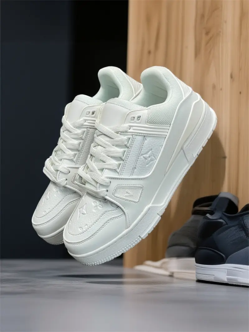 black and white louis vuitton sneakers - TikTok Shop display picture 1