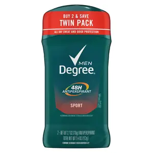 Degree Antiperspirant Deodorant for Men Sport Twin Pack, 2.7 Oz Unilever
