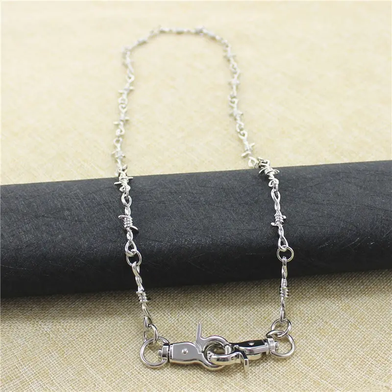White gold slim waist chain