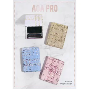 AOA Pro Double-Sided Compact Mirror – Rectangular Weave