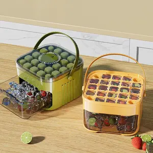 50-cube Ice Maker, Double Layer Ice Cube Maker with Lid, Ice Cubes Maker, Ice Tray for Freezer, Ice Cube Mold, Kitchen Accessories, Household Kitchen Gadgets, Utensils