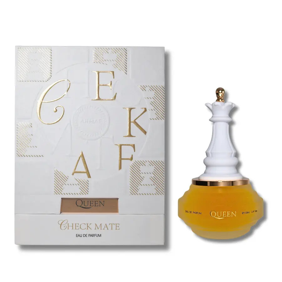 Armaf Queen Checkmate Eau de Parfum, Woody Fragrance for Women with Notes of Leather and Cardamom, 3.4 fl.oz, Fragrances, Women's Fragrance