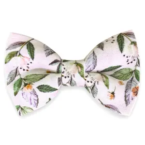 Floral Soft Pink Bow Tie