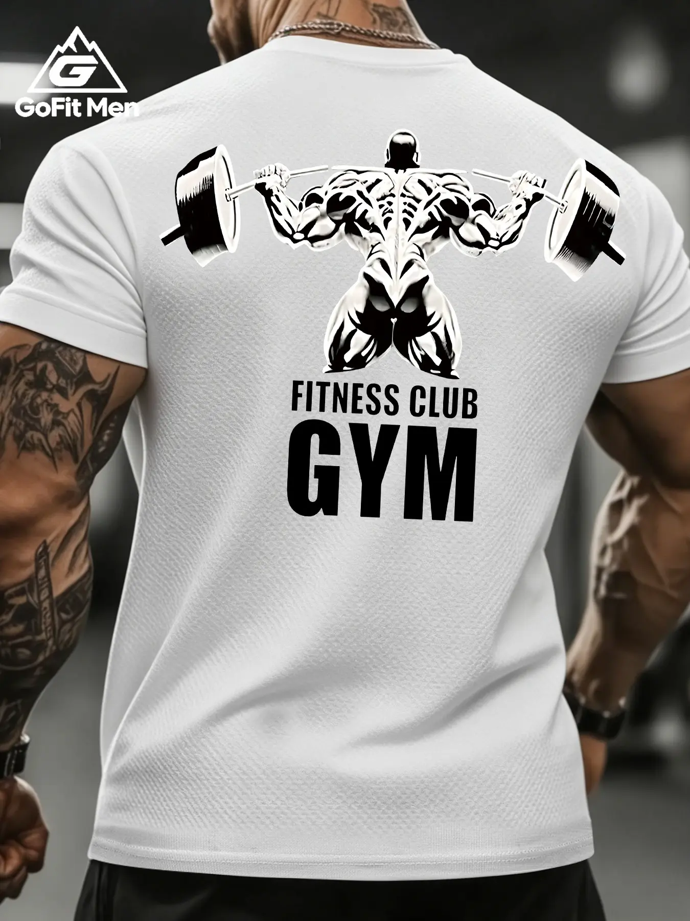 Men's Sporty Graphic T-Shirt, High-Quality Breathable Quick-Dry, Fitted H-Type, Ideal for Gym, Weekend Parties, Daily Wear