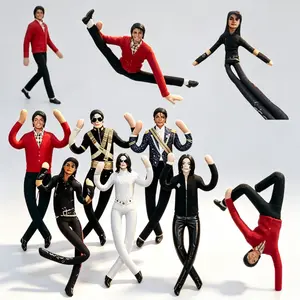 Articulated Jointed Michael Jackson Plush Doll, Trendy Celebrity Figure Toy, Music Fan Collectible Decor, Unique Role Play Prop Gift for MJ Lovers