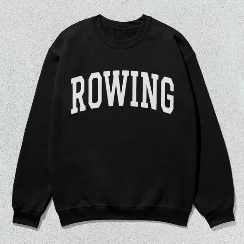 Rowing Sweatshirt Collegiate Crewneck Sweater Unisex