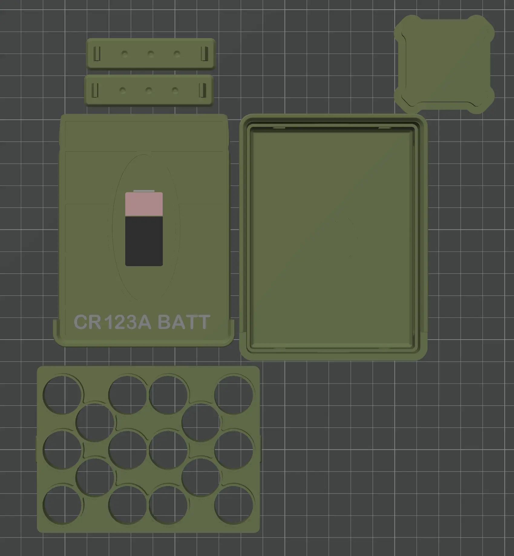 CR123 Battery Storage Case – 16 Capacity