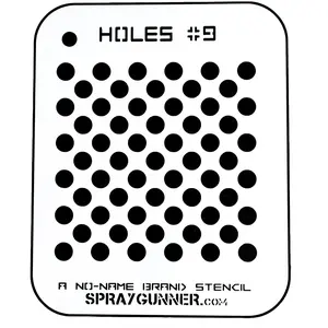 Holes #9 Stencil for airbrushing by NO-NAME Brand