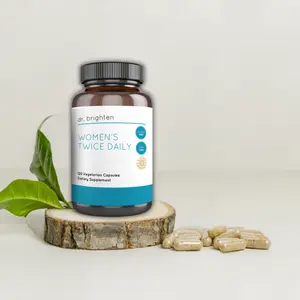 Dr. Brighten Women’s Twice Daily Multivitamin with Zinc Selenium Calcium & B Vitamins for Daily Nutrient Support
