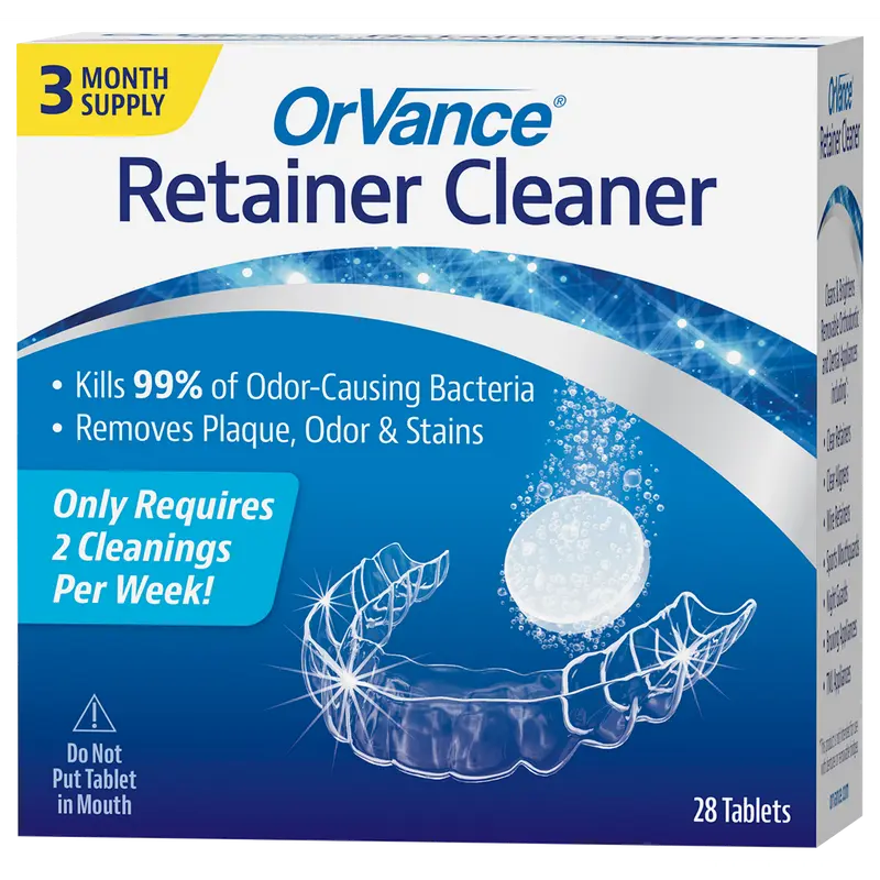 OrVance Retainer Cleaner Tablets – Cleans Retainers, Mouth Guards, Invisalign, Night Guards