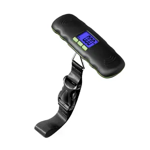 Luggage Scale, 110lb/50kg Digital Travel Scale with Tare & Hold Function, Backlit LCD, Unit Switch, Portable Handheld Scale for Suitcases, Backpacks, Packages and Pets