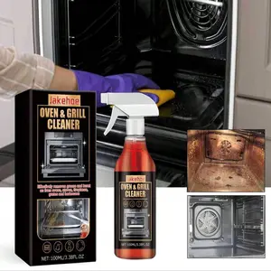Powerful Grease Remover Oven Cleaner Spray, Odor Eliminator and Degreaser, Specifically for Grills and Air Fryers, Kitchen Utensils, Cleaning Spray, Heavy Duty Cleaner