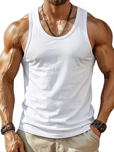 Men's Casual Fitted Tank Top, Comfortable Sleeveless Shirt for Daily Wear, Breathable Fabric, Perfect for Summer, Lightweight Design, Lightweight Sleeveless Shirts
