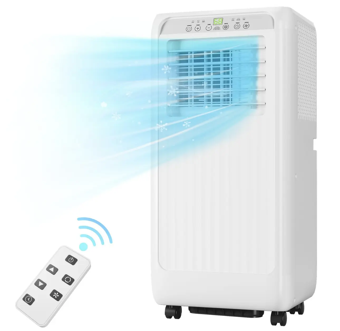 10000 BTU Portable Air Conditioner 3-in-1 R32 Air condition, Dehumidifier, Fan Mode