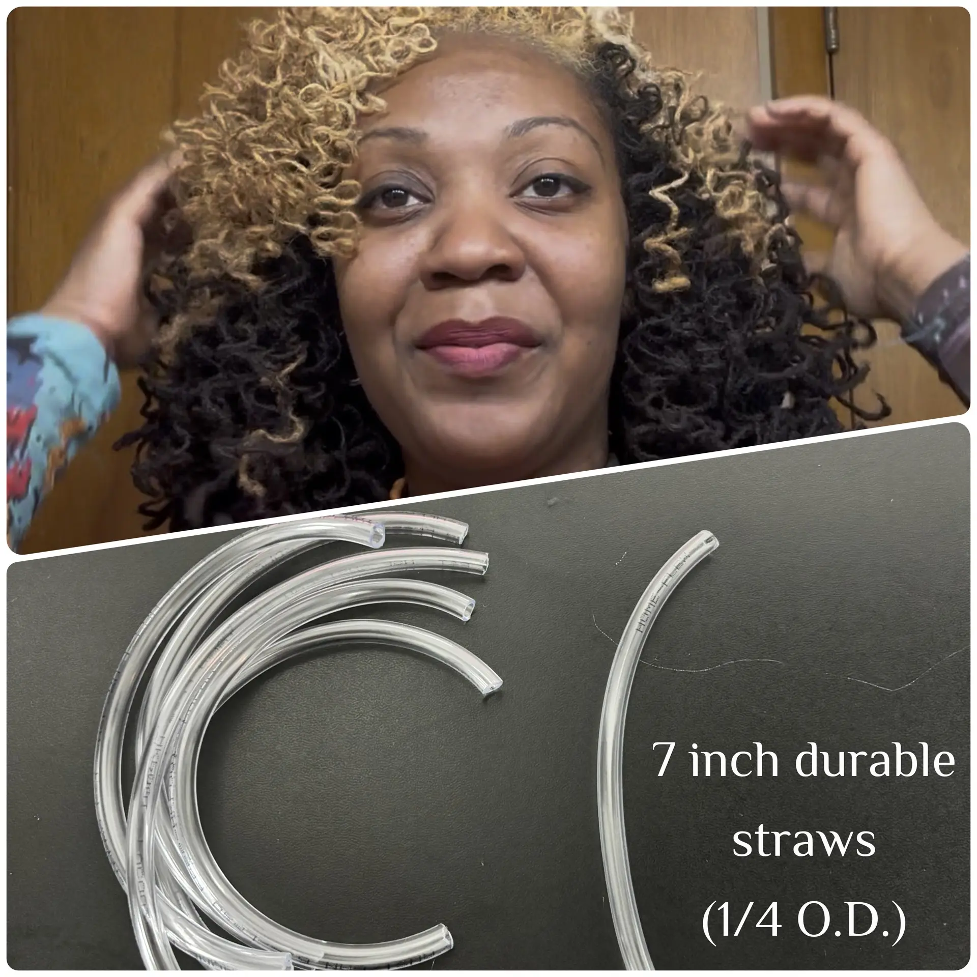 Butterfly (tubes) Curls - small 7in.