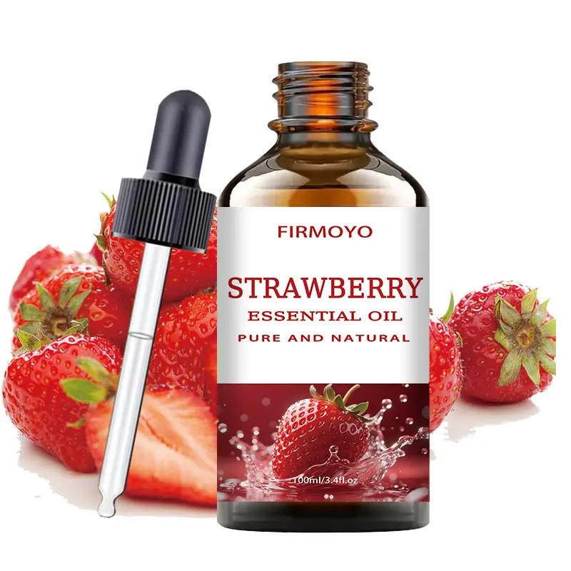 Strawberry Essential Oil - Ultra-pure, moisturizing, Body Care; suitable for skin, hair, and nail care, bathing, and indoor deodorizing and cleaning - For men and women - Massage