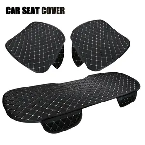 3 Piece Car Seat Protector Cushions, Breathable Elastic Comfort Pads, Scratch-Resistant Durable Auto Seat Covers, Fashionable Interior Upgrade, Automotive Seat Covers