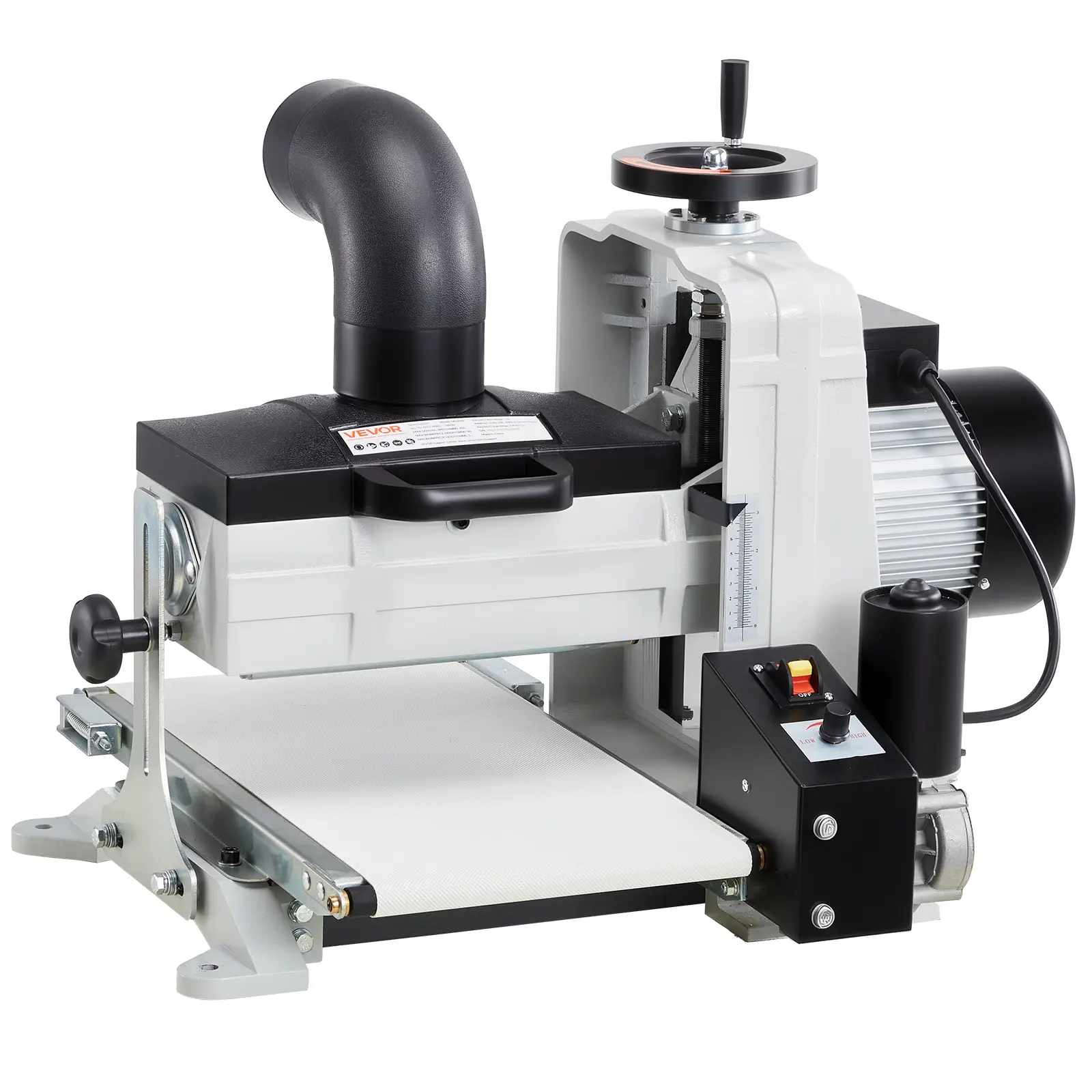 VEVOR 10" Benchtop Drum Sander, 1HP 1725RPM Dual Motor Drum Sander for Woodworking - Variable Speed Conveyor Belt & 4" Dust Collection Port for Cabinet Making & Furniture Finishing