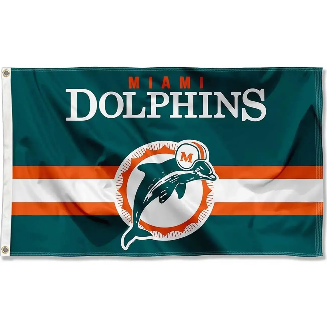 Dolphins 3x5ft/60x90cm Single Retro Sports Collectible Banner Flag, Lightweight Outdoor Party Decoration with Prints