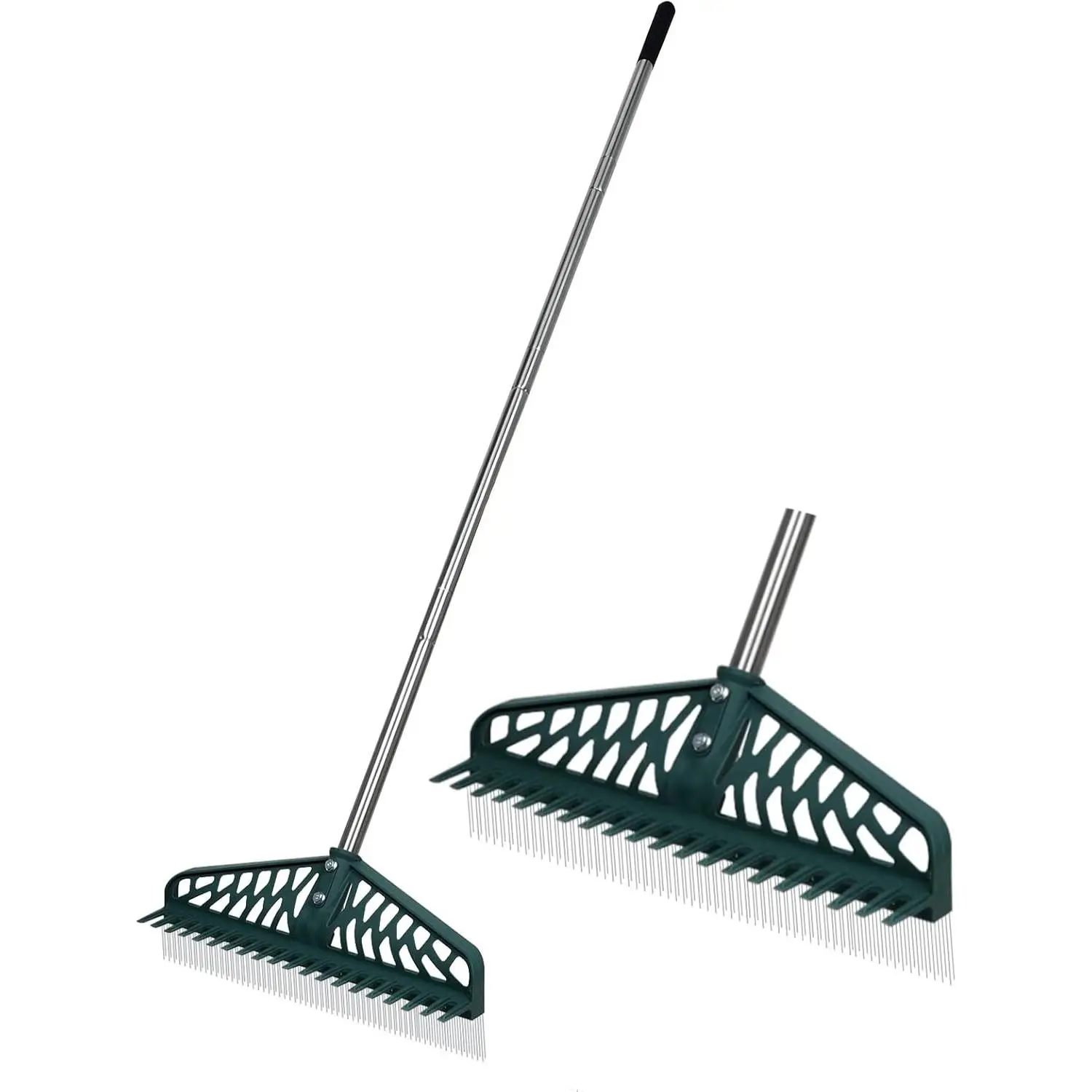 Artificial Turf Rake Innovative Double-Sided Turf Rake, 60inch Adjustable Handle for Cleaning and Fluffing Artificial Turf, Lawn, Carpet, Patio--Can Remove Leaves, Pet Hair, and Debris