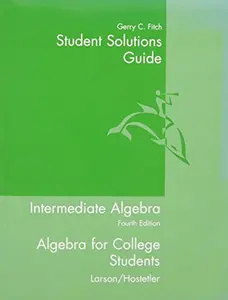 USED-Student Solutions Guide for Larson's Intermediate Algebra, 4th by Ron Larson (Paperback)