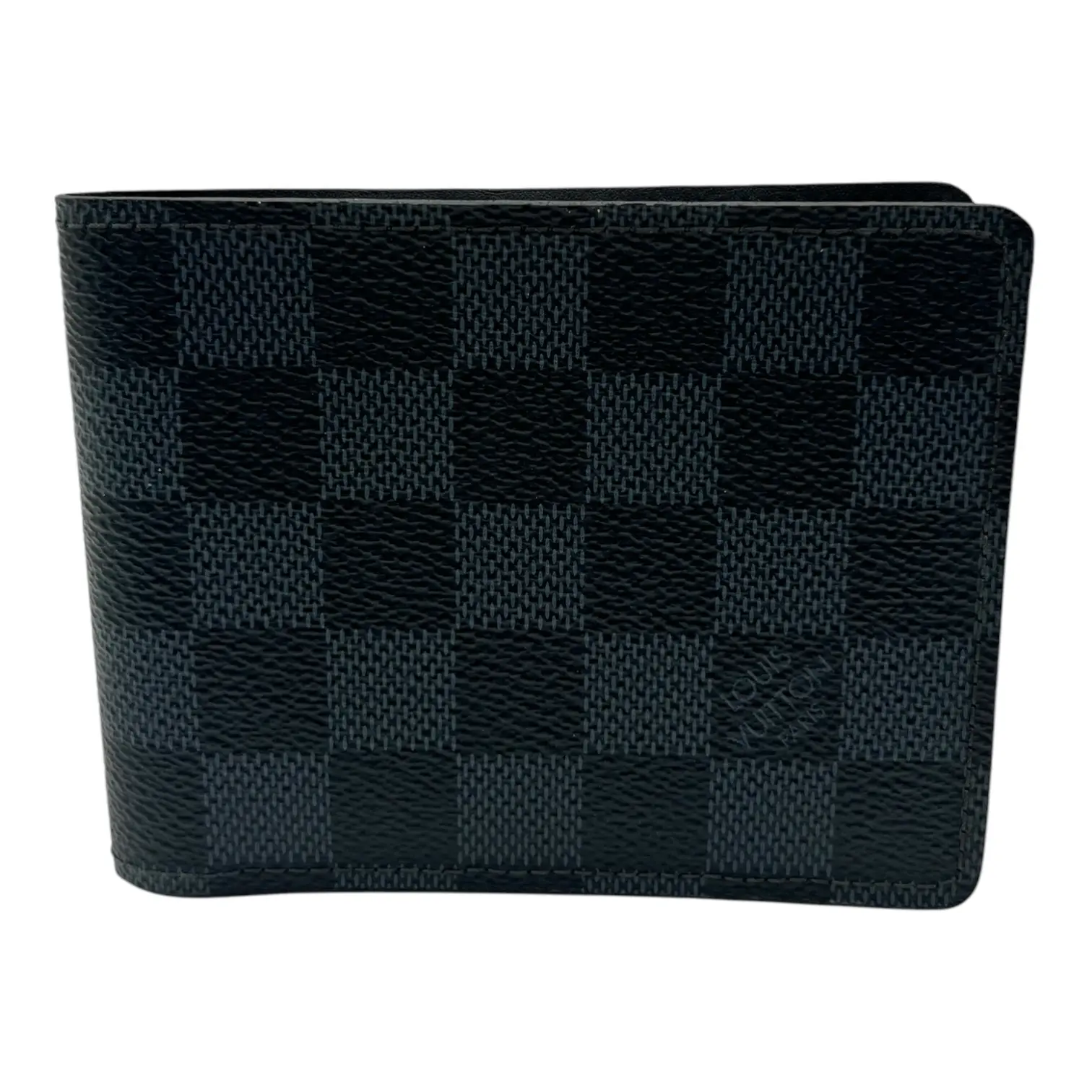 Pre-owned Louis Vuitton coated canvas Small Leather Goods DAMIER GRAPHITE CANVAS MULTIPLE BIFOLD WALLET