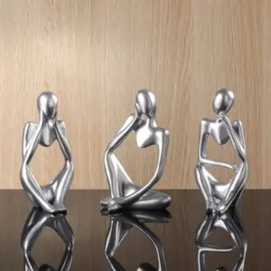 Abstract Art Designer Ornament, Creative Book End Design Resin Decoration Craft, Decorative Ornament for Home Living Room Bedroom Office