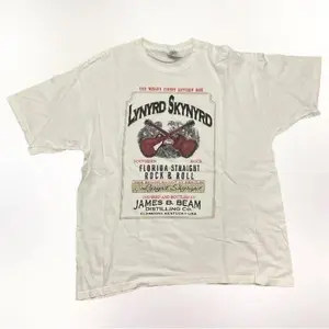 Vintage 2002 Jim beam lynyrd skynyrd rock and roll graphic shirt mens graphic  tees