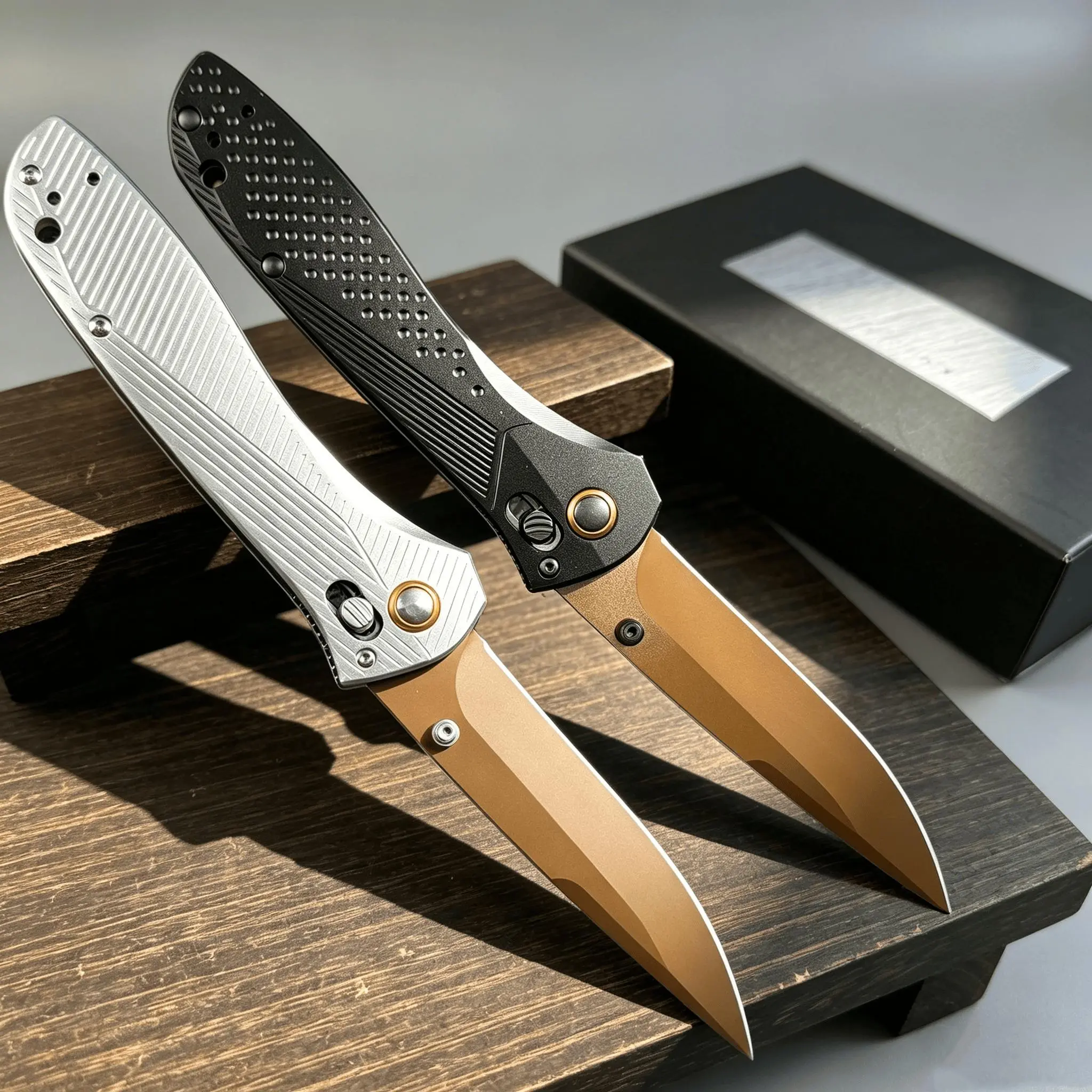 H710 Taschenmesser mit strukturiertem, gestreiftem Griff zeichnet sich durch seine robuste und langlebige Konstruktion aus und eignet sich perfekt für Outdoor-Aktivitäten und den täglichen Gebrauch.
