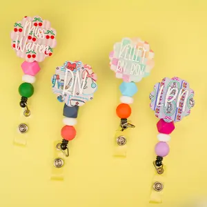 Nurse Badge Reels - Personalized Badge Reel with Name - Teacher Badge Reel - Affordable Teacher Gift