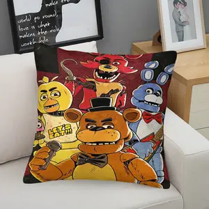 Five Nights at Freddy's Theme Decorative Cuddle Pillow, Game Lovers Must-have Cushion, Comfortable Lounging Reading Support Pillow, Soft Comfortable for Movie Nights, Gaming Marathons & Relaxing on Couch