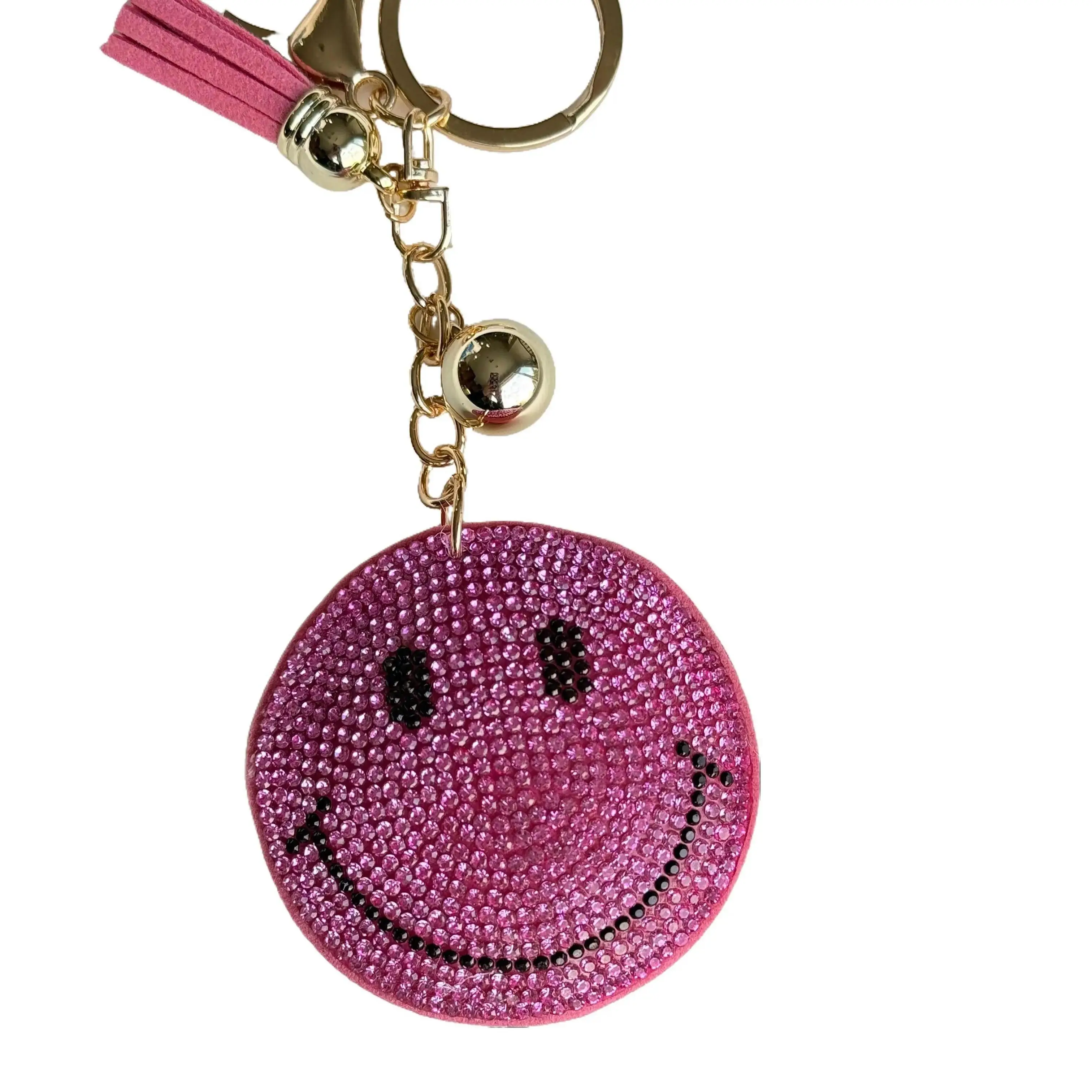 Pink Smiley, Gold Hardware
