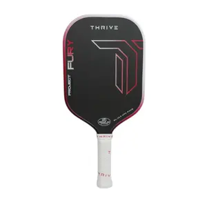 Thrive FURY Elongated 15.5mm Gen 3.5 Power Series Pickleball Paddle with TPE Foam Ring & IWCT for Explosive Energy & Elite Stability
