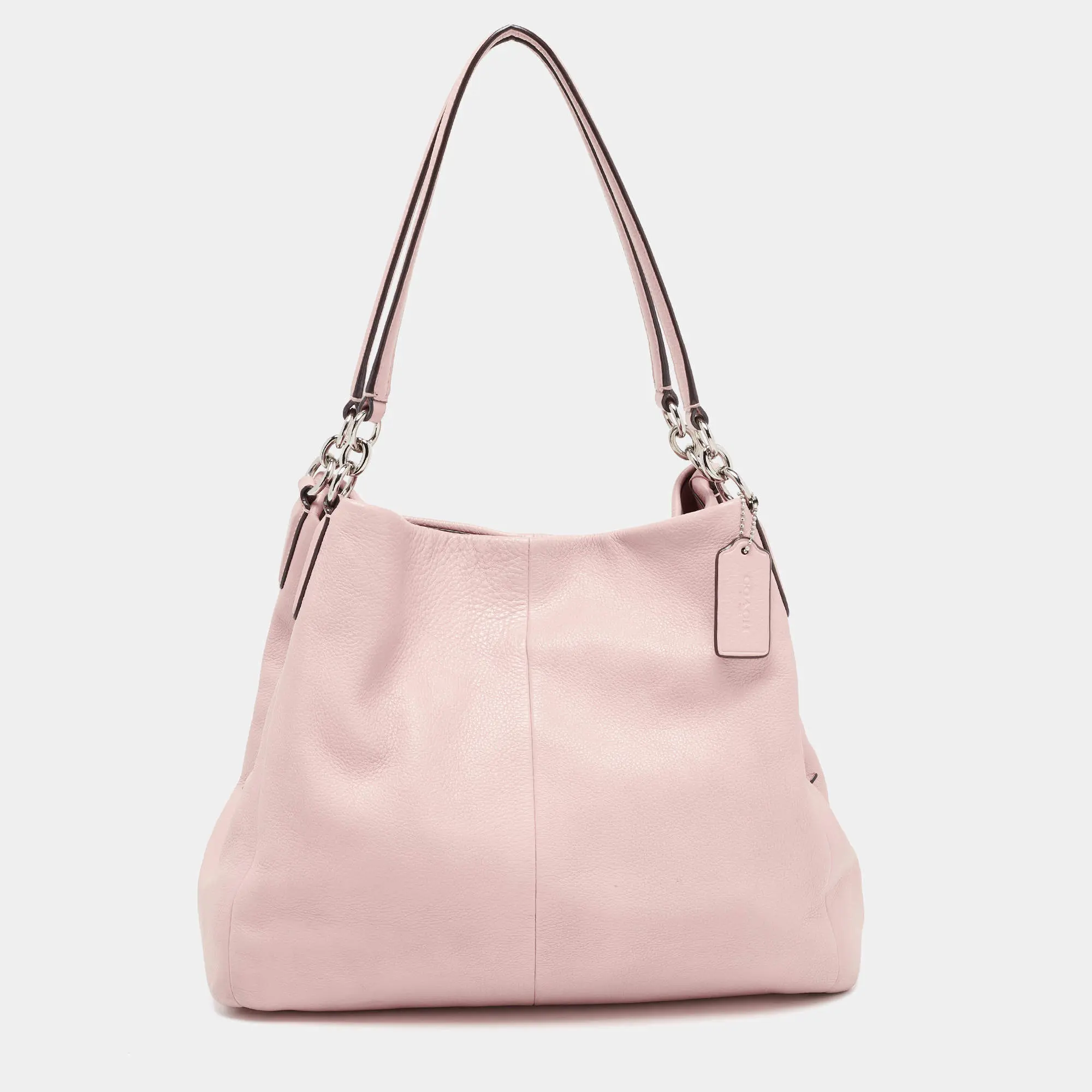 Pre-owned coach leather Shoulder Bags Preowned Pink Edie Shoulder Bag