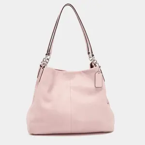 Pre-owned COACH leather Shoulder Bags Preowned Pink Edie Shoulder Bag