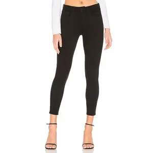 L'AGENCE Margot High Rise Skinny Jean in Noir