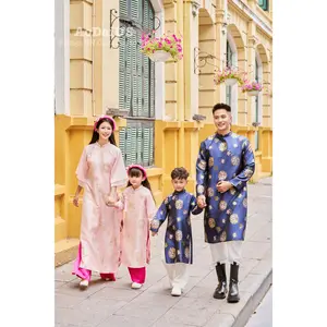 Pink Nhu Y Matching Family Ao Dai | Áo Dài Gia Đình O30