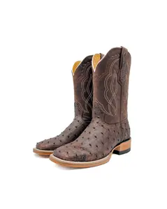 Cowboy Boot Brown Ostrich