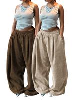 Khaki*1 pc+Coffee Brown*1 pc