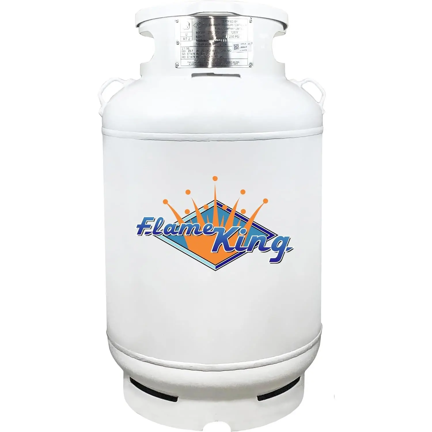 Flame King CYL200ASME 200-Pound ASME Propane Tank, Multi-Valves with Accurate Gas Level Gauge