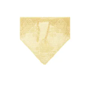 Loeffler Randall Viv Crochet Head Scarf in Butter