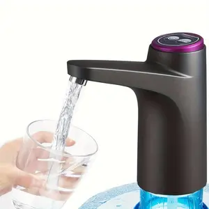 USB rechargeable water bottle pump, portable electric water dispenser, foldable automatic water pump, suitable for outdoor camping.