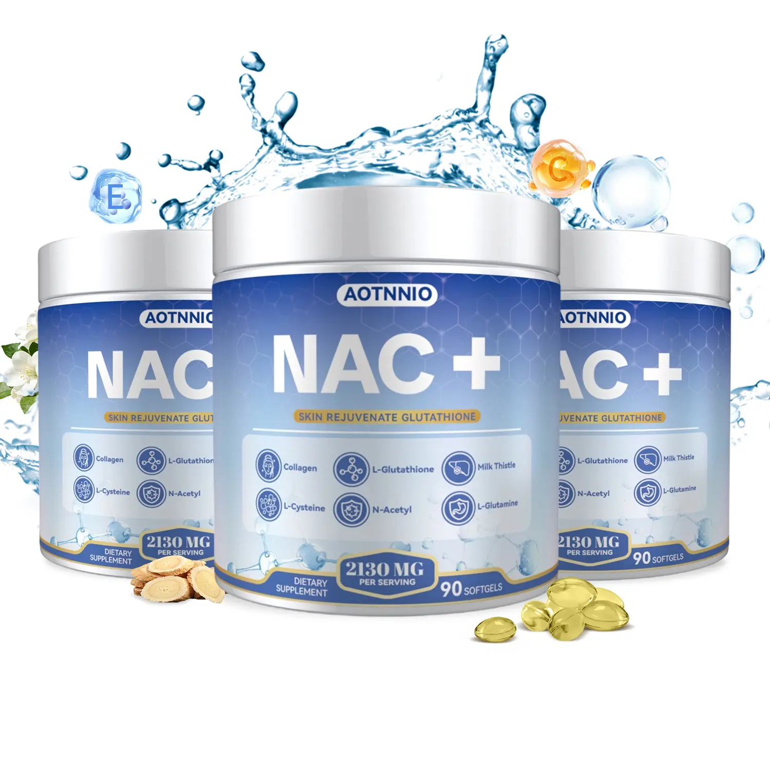 N-Acetyl Cysteine (NAC) Supplement - 90 Capsules 1 Month Supply - NAC Capsules - Vegan - Non-GMO - Gluten Free