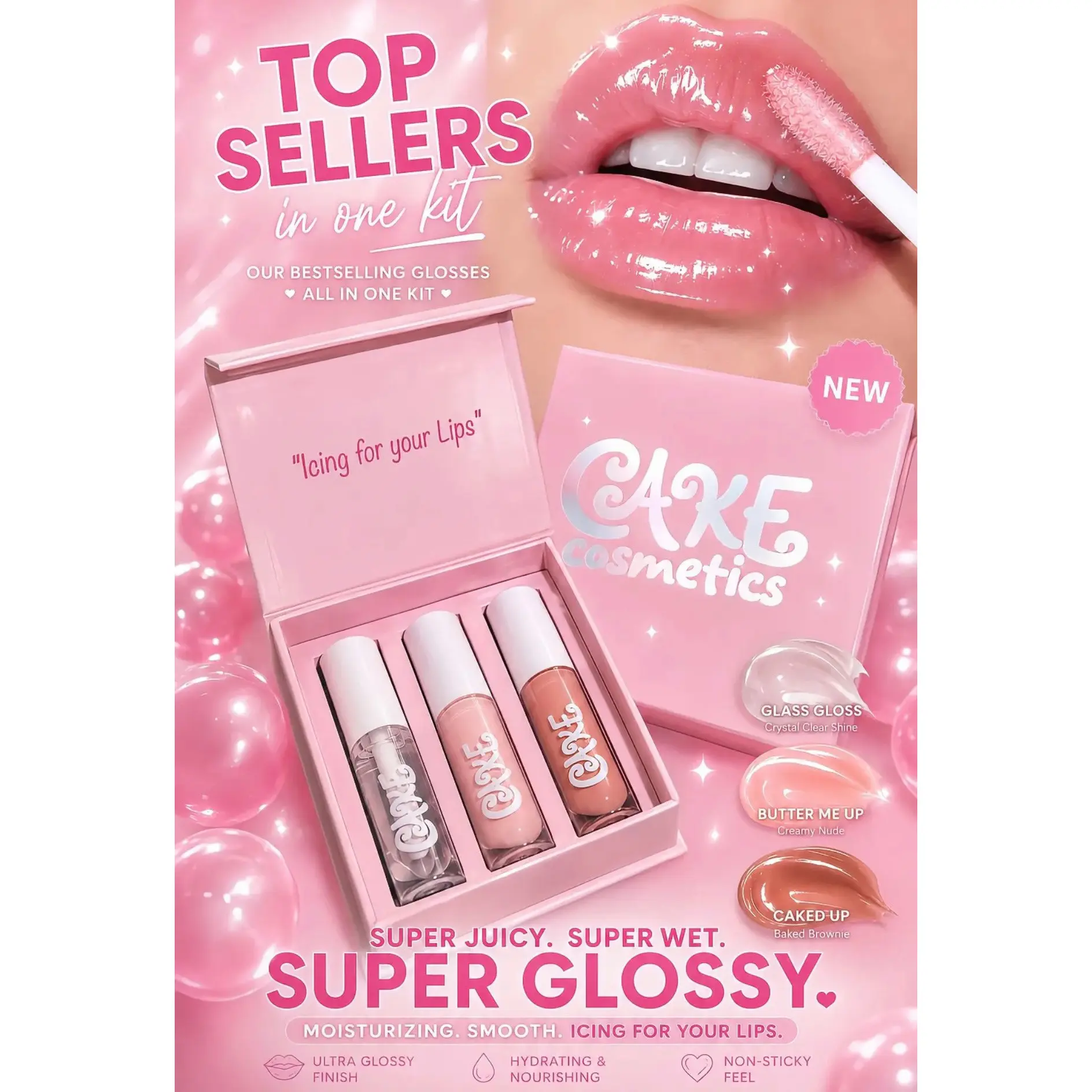 Glossy Nude Set (3 Pack)