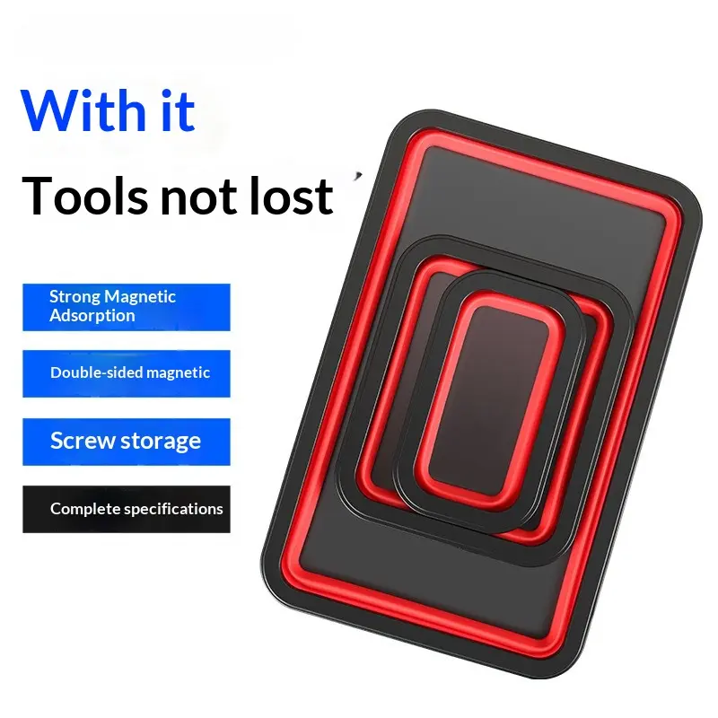 Magnetic Silicone Organizer Box - Tool Organisers for Screw Storage, Screwdriver Bits and Hand Tool Components