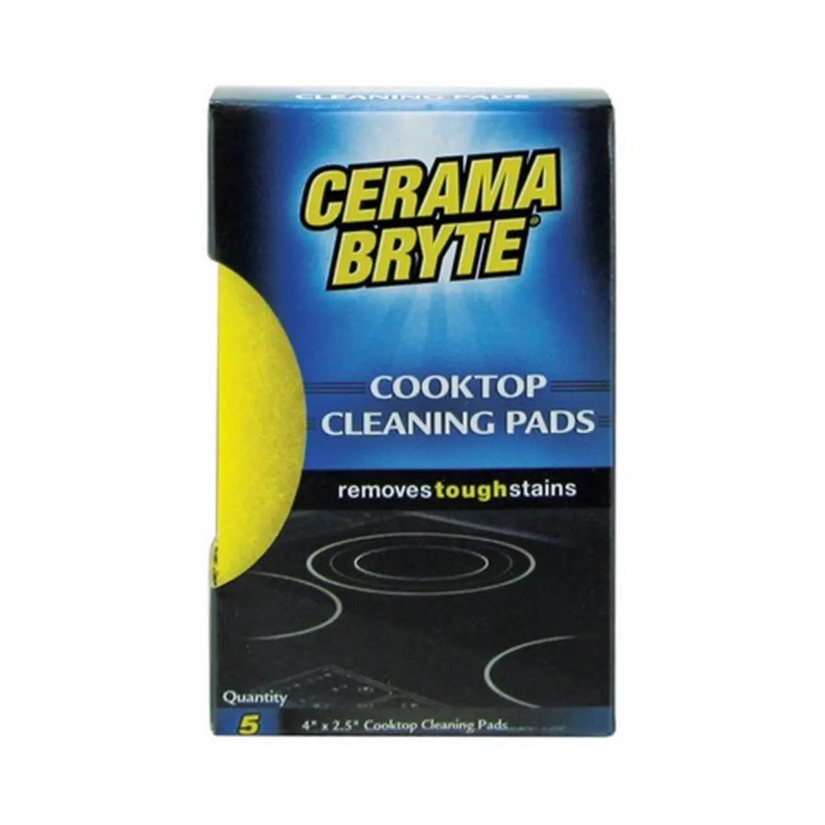 212 MAIN Cerama Bryte 28512 2.5x4 in Scratch-Free Sponge Cleaning Pads, Cooktop Clean Scrubber Pads for Reptile & Amphibian Supplies