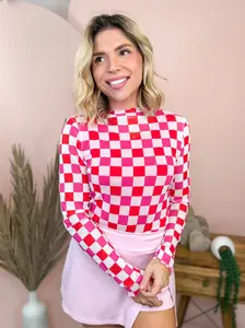 Check Her Out Mesh Top