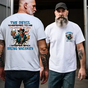 [Generation Studio] Personalized Year 1946-1964 The Devil I'm Coming For You Baby Boomer shirt, I Whisper Back Bring Whiskey Boomer Shirt, Generation Baby Boomer Shirt, Full Colors, Full Sizes, For Men, For Women