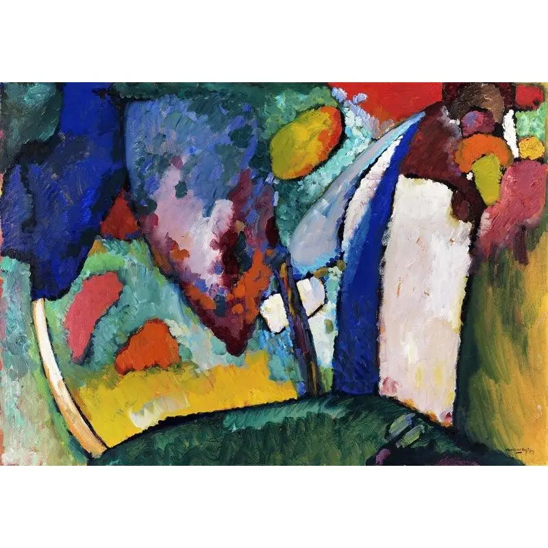 The Waterfall by Wassily Kandinsky Poster